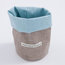 Bauhaus Bread Bag, Sky Blue and Taupe