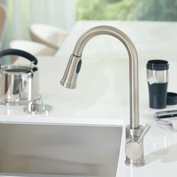 Moen Level Classic stainless one-handle high arc pulldown kitchen faucet - Kitchen Faucets