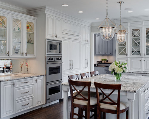 Best Snow White Granite Design Ideas & Remodel Pictures | Houzz - SaveEmail