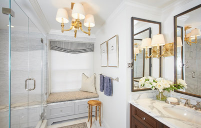 Room of the Day: Small Master Bath Makes an Elegant First Impression