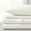 Croscill Sateen Weave 500TC 100% Egyptian Cotton Sheet Set, White, King