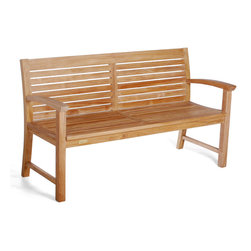 Wintons Teak Abacus Bench - Outdoor Benches