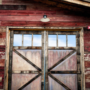 Faded Red Barn Siding and Accent Features