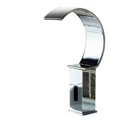 Contemporary Infrared Waterfall Motion Sensor Faucet - Bathroom Sink Faucets