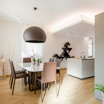 Interior Design - sala pranzo e cucina open space