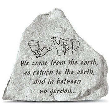 "We Come From The Earth" Inspirational Garden Stone