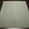 8'x9'10'' Hand Knotted Wool Oriental Area Rug Tone On Tone, Mint Color