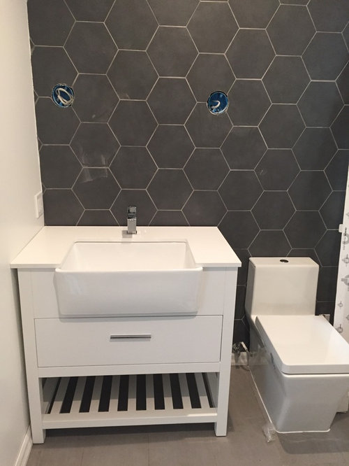 Where to position bathroom sink/vanity