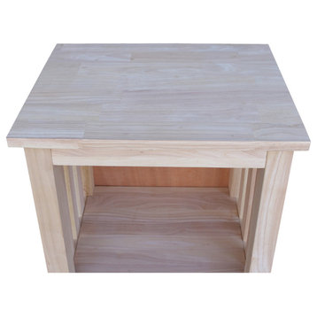 Mission Tall End Table Includes Drawer