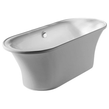 Oval Double Ended Freestanding Bathtub