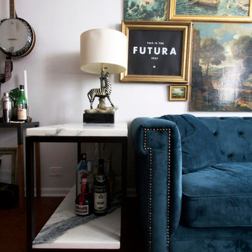 My Houzz: Classic Black and White Design in a Chicago Condo