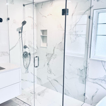 90 Degree Frameless Shower