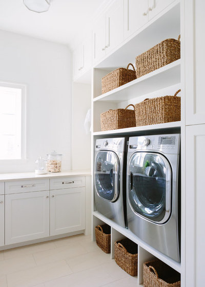 Transitional Laundry Room by Amrami Design Group