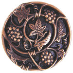 Notting Hill Decorative Hardware - Grapevines Knob Antique Brass, Antique Copper - Projection: 7/8"
