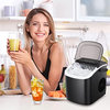 Ice Makers Countertop,Protable Ice Maker Machine With Handel,Self-Cleaning