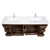 ConceptBaths Enna 71" Free Standing Bath Vanity, Double Sink, Walnut