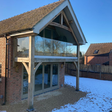 Double & single storey rear extensions with balcony & internal alterations