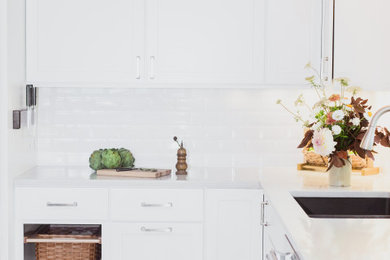 Home design - transitional home design idea in Portland