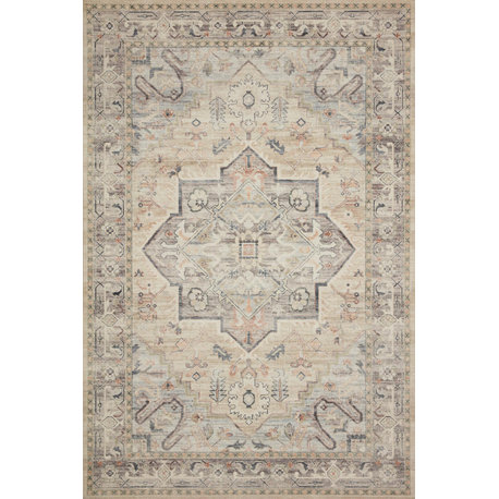 HTH-07 Multi Ivory Printed Hathaway Area Rug by Loloi II, 9'-0" X 12'-0"