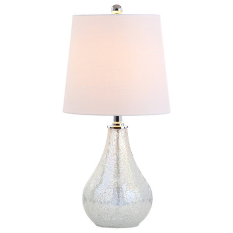 Mona 20.5" Mini Table Lamp, Seashell, White