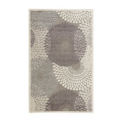 Graphic Illusions Rug, Gray, 7'9"x10'10"