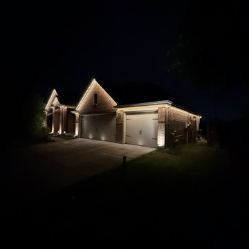 6 lights per m Permanent Holiday Lighting + RGBWW landscape lighting