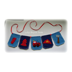 Fireman Bunting - Nursery Decor