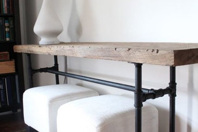 Rustic Industrial Console Table