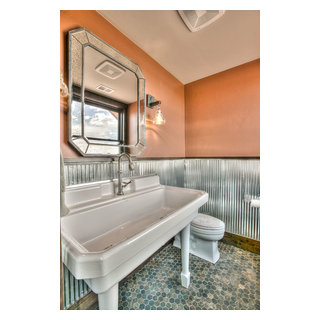 Rustic Luxury - Rustic - Powder Room - Denver - by Aneka Interiors Inc ...