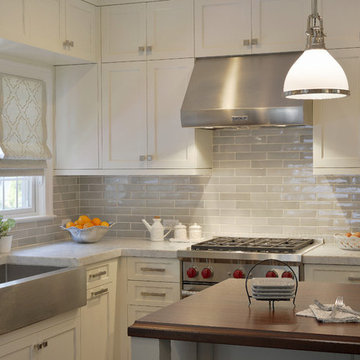Classic White Kitchen in Southern Westchester