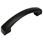 Cosmas - Cosmas 616-96FB Flat Black Subtle Arch Cabinet Pull - Manufacturer: Cosmas