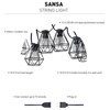 Sansa 10-Light 10' Outdoor/Indoor String Lights, Round Vintage LED Bulbs