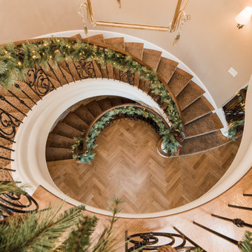 2019 SMA StairCraft Awards - Best Curved Stairway-Traditional - Heartland Stairw