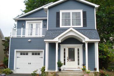 Example of an exterior home design in New York