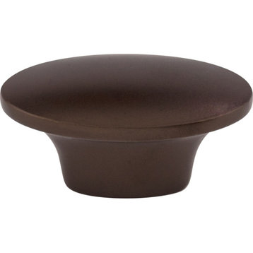 Top Knobs M1233 Oval 1-1/2 Inch Oval Cabinet Knob - Oil Rubbed Bronze