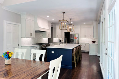 Inspiration for a transitional dining room remodel in Charlotte