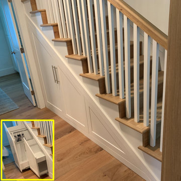 Maximize Space with Custom Under-Stairs Hidden Cabinetry