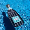 86" Gray and Blue Prosecco Bottle Swimming Pool Lounge Float