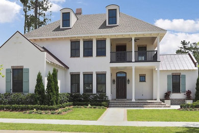 Inspiration for a transitional exterior home remodel in New Orleans
