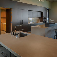 black cabinets
