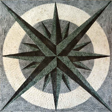 Nautical Mosaic Square - Doriis, 24"x24"
