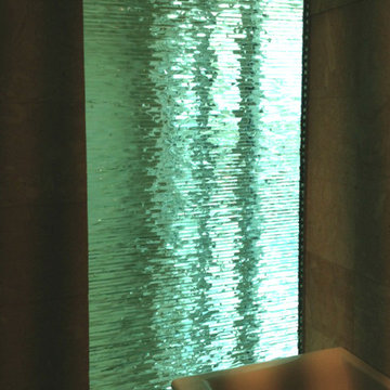 Chiseled Glass Walls