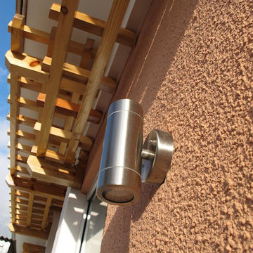 Dolphin - External wall...with latticed brise-soleil
