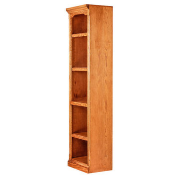 Traditional Oak Bookcase, Natural Alder