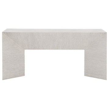 Bernhardt Solaria Console Table With 2 Wooden Pedestal Bases