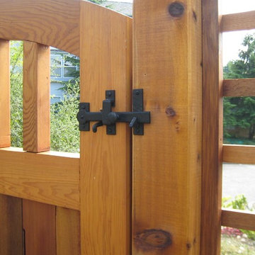 Dark Bronze Thumb Latch with Straight Drop Bar