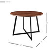 Courtdale 42" Round Table - Gliese Brown, Regular