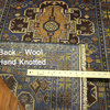 New Beautifully Hand Knotted Balouch Rug 2' 8" X 9' 5" Navy Wool Runner P799
