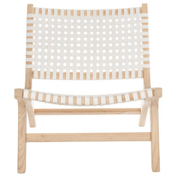 Safavieh Luna Accent Chair, White/Natural