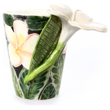 Plumeria 3D Ceramic Mug